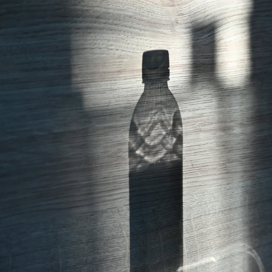 Schatten einer Flasche